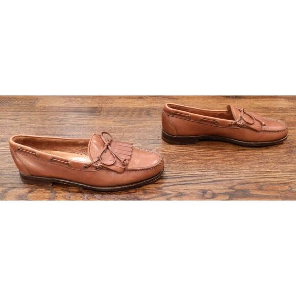 Allen Edmonds Brown Leather Muldoon Loafers Shoes Men's Size 12 - Picture 4 of 5